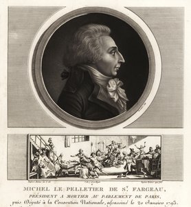 Louis-Michel le Peletier, Marquês de Saint-Fargeau (1760-1793), político francês e mártir da Revolução Francesa de Unbekannt