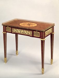 Escrivaninha de marchetaria Luís XVI, de Jean Henri Riesener de Unbekannt