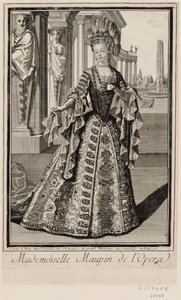 Mademoiselle Maupin na Ópera de Unbekannter Künstler