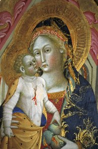 Madonna e criança, Francesco di Gentile, século XIV, Museu Piersanti, Matelica, Marche, Itália de Unbekannt