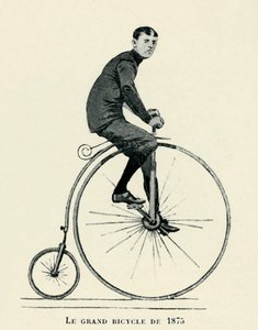 Homem montado num Penny-farthing de Unbekannter Künstler