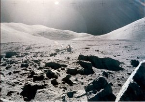 Vôo espacial tripulado, EUA, Apollo 15 Vista panorâmica da superfície lunar, Apollo 15 de Unbekannt