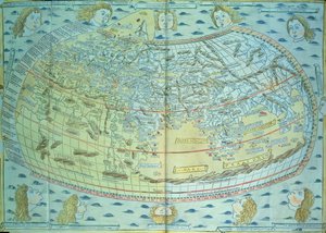 Mapa do mundo de Unbekannter Künstler