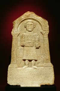 Estela funerária de mármore, com inscrição grega, romana, século 3 a.C. de Unbekannt