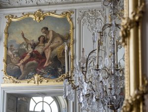 Marte e Vénus. Pintura por Carle Van Loo (1705-1765). Quarto do Príncipe, Hotel de Soubise, Paris de Unbekannt