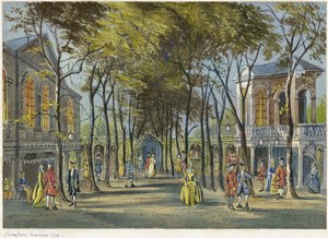 Marylebone Gardens, Londres 1778 de Unbekannter Künstler