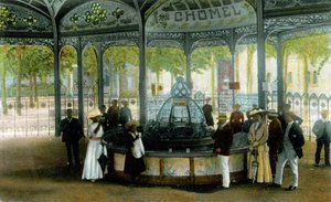 Medicina. Primavera de Chomel em Vichy, França. Cartão postal, França, c.1900. de Unbekannter Künstler