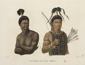 Homens da ilha de Ombai de Unbekannter Künstler