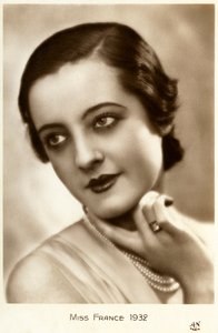 Miss França 1932 (cartão postal) de Unbekannt
