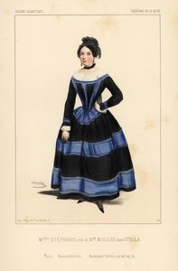 Miss Stephanie como Madame Muller em Stella de Anicet Bourgeois, Theatre de la Gaite de Unbekannter Künstler