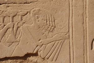 Cabeças múltiplas, karnak, Luxor, Egito (foto) de Unbekannt