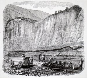 Navvies a trabalhar no Liverpool-Manchester Railway. de Unbekannt
