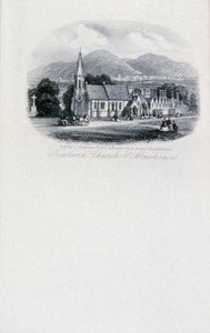Newland Church and Almshouses, Worcestershire (gravura) de Unbekannt