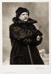 Nils Adolf Erik Nordenskjold, geólogo e explorador sueco do Árctico, c 1880s de Unbekannt