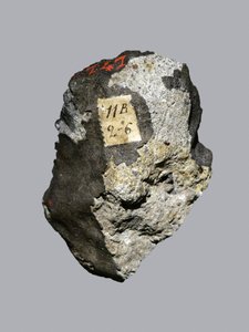 Condrita comum (LL5). Tombado em Siena (Itália), em 1794. Museu Nacional de História Natural, Paris. de Unbekannt