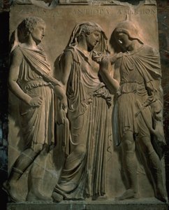 Orfeu, Eurídice e Hermes (mármore) de Unbekannt