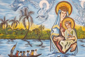 Our Lady of Togo fresco, Togoville, Togo de Unbekannt