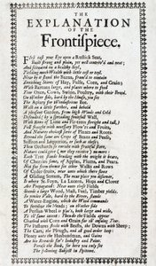 Página de título e explicação em forma de poema da 4ª edição de 