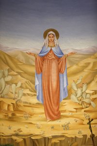 Pintura na Igreja da Visitação em Ein Kerem : Virgem Maria na Terra Santa, Ein Kerem, Israel de Unbekannt