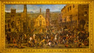 Pintura de Mântua glorificando as lutas vitoriosas da família Gonzaga de Unbekannter Künstler