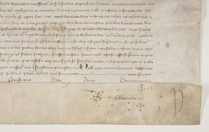 Bula Papal confirmando a carta do Bispo Henry Wardlaw, recto de Unbekannt