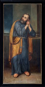 Igreja Paroquial (Igreja Paroquial de São Pedro). Pintura. São Pedro. de Unbekannter Künstler