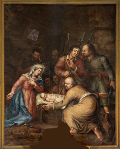 Igreja paroquial (Schendelbeke, igreja paroquial de St Amand). Pintura. de Unbekannter Künstler