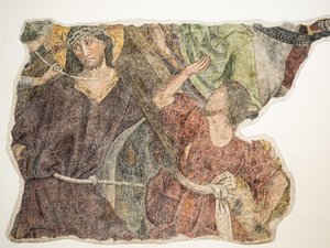 Paixão de Cristo, fresco na Catedral de Graz, Graz, Estíria, Áustria, Europa (foto) de Unbekannter Künstler