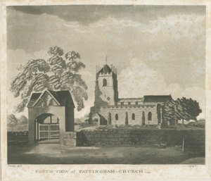 Igreja de Pattingham: gravura em aquatinta, 1796 de Unbekannt
