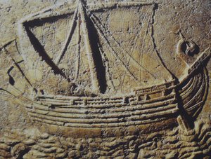 Navio mercante fenício, século I d.C. (pedra) de Unbekannt