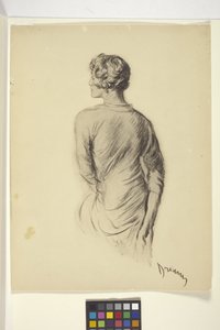 Retrato da Mulher (reprodução fotográfica) de Unbekannter Künstler