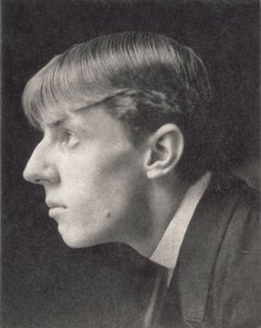 Retrato de Aubrey Beardsley (1872-98) por Frederick Evans (1853-1943) (foto sépia) de Unbekannt