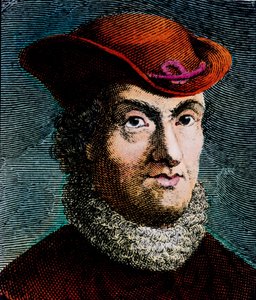 Retrato de Baruch Spinoza, filósofo holandês (gravura) de Unbekannter Künstler