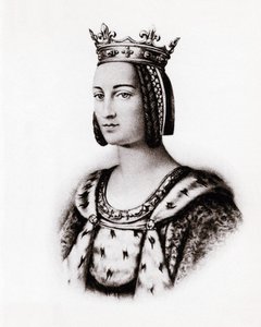Retrato de Charlotte de Savoie (1445-1483), rainha de França, gravura, sd. de Unbekannter Künstler