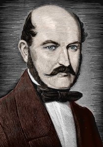 Retrato de Ignace Philippe Semmelweis, final do século XIX (Gravura) de Unbekannter Künstler
