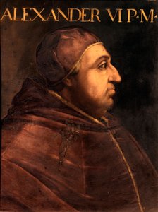 Retrato do Papa Alexandre VI (Rodrigo Borgia) de Unbekannter Künstler