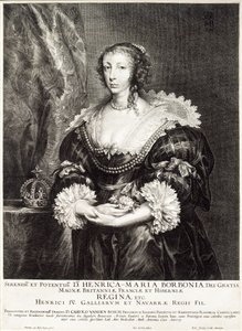 Retrato da Rainha Henrietta Maria de Bourbon de Unbekannt