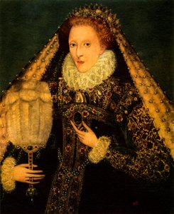 Retrato da rainha Isabel I de Inglaterra (gravura) de Unbekannter Künstler