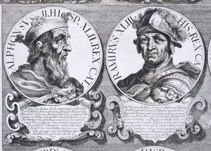 Retratos de Alfonso II e Ramiro I (litho) de Unbekannt