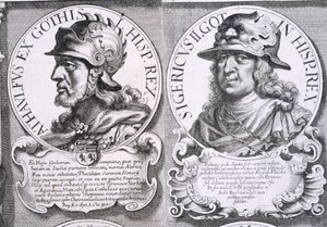 Retratos de Ataulf e Sigeric (litho) de Unbekannt