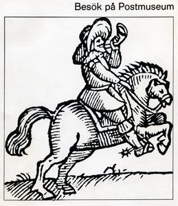 Cavaleiro de poste (xilogravura) de Unbekannt