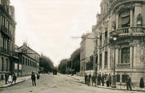 Reims: Lundy Boulevard, Esplanada Ceres no início do século XX (cartão postal) de Benjamin Baud