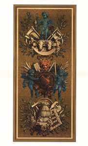 Painéis de parede rococó no Louvre, Paris de Unbekannter Künstler