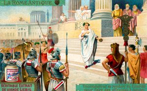Triunfo romano - cerimónia civil/ritual religioso de Unbekannter Künstler