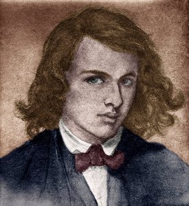 Rossetti, Dante Gabriel ou Gabriel Charles Dante Rossetti - poeta, pintor e tradutor inglês 1828-1882. Autorretrato quando jovem. de Unbekannter Künstler