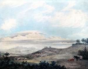 Paisagem rural e estudo de nuvens por Luke Howard, c 1808-1811 de Unbekannter Künstler