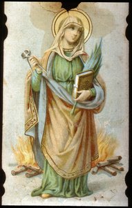Sainte Appoline, cartão cromolitográfico de Unbekannter Künstler