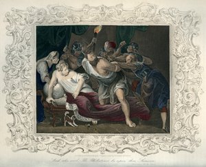 Sansão capturado pelos filisteus - Bíblia de Unbekannter Künstler