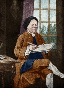 Samuel Richardson, retrato. Autor inglês 19 de agosto de 1689 - 4 de julho de 1761. por Mason Chamberlin de Unbekannt