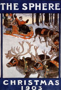 O Pai Natal e as suas renas de Unbekannter Künstler